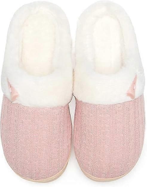 Bekväma tofflor med memory foam, fluffiga sovrumstofflor, halkfria innetofflor för hemmet