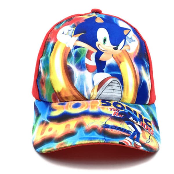 Sonic The Hedgehog Hatt Caps Baseballcaps for Gutter, Jenter - Spot Sales D D D