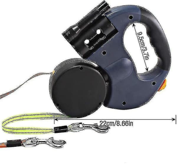 Double Retractable Dog Leash, Flexible Retractable Dog Leash Doubash