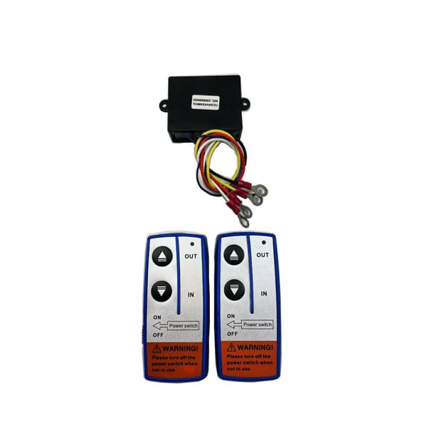 12V 250A Winch Remote Control Switch Winch Control Electromagnetic Relay Dual Remote Control Set Car Motorcycle Off-Road Vehicle