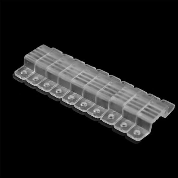 LED Strip Light Clip 5730/2835/5050 Transparent Snap Holder (Width 14mm, 100 pcs/pack)