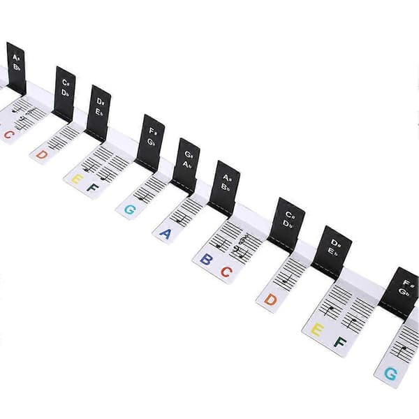 Removable 88-Key Piano Keyboard Labels Reusable Piano Decal