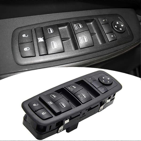 Window Control Switch Excellent Sensitivity Replacement ABS 10 Buttons Power Lifter Switch 68271206AB for Jeep Cherokee 2015-2020