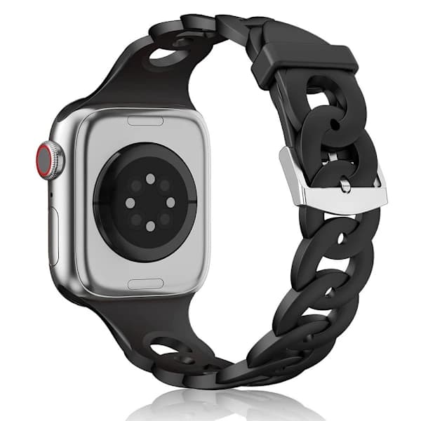 Blødt urrem SORT TIL 42/44/45/49MM TIL sort Til 42/44/45/49mm-Til 42/44/45/49mm