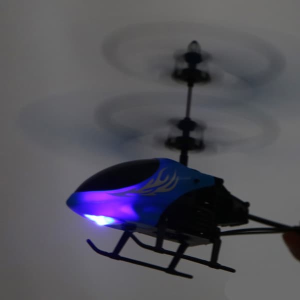 Remote Control Helicopter Flying Toys LED Rechargeable Handheld Drone with LED Light for Kids Gift
