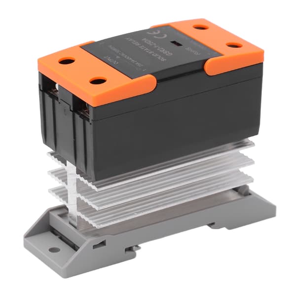 Solid State Relæ SSR Indgang DC 3-32V til Udgang AC 24-480V med Køleplade til Hjemmet