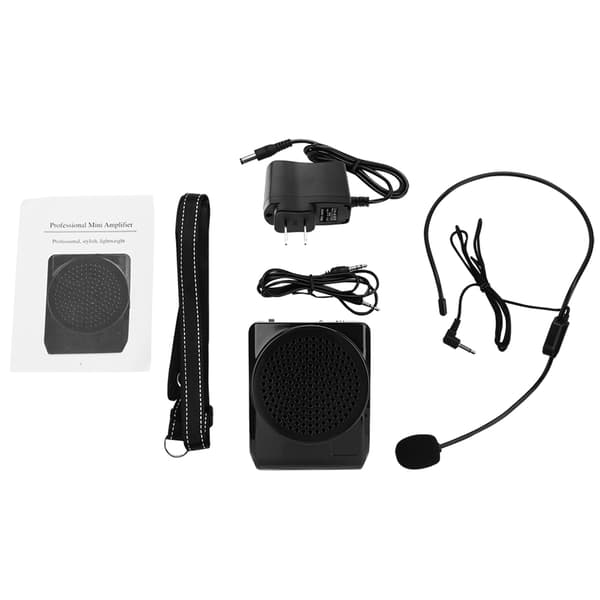 Portable Voice Amplifier with Rechargeable Microphone - Perfect for Teaching and Presentations