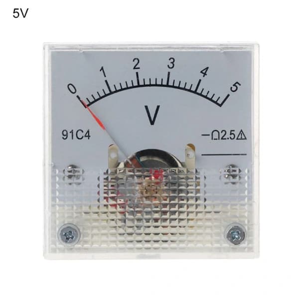 DC Voltmeter Analog Panelmåler 0-5V 0-5V 0-5V