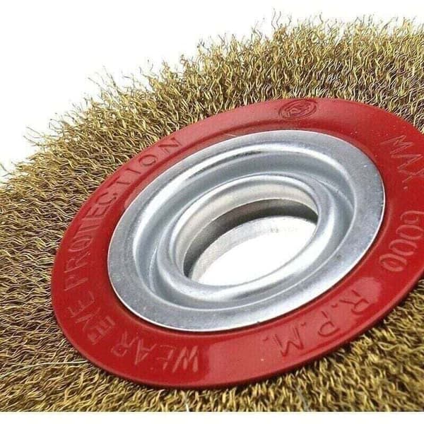 Steel Brush for Bench Grinder, 150mm, Compatible with Various Brands