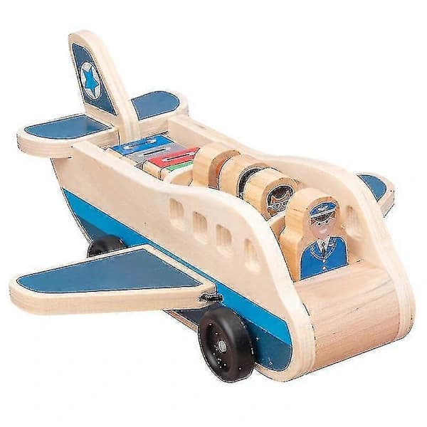 Træfly til småbørn - Passagerfly, legetøj, pædagogisk model