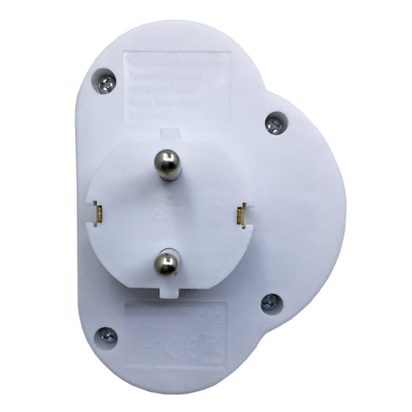 2-Way EU Plug Double Socket Schuko Adapter with Switch Multiple Socket Conversion Adapter PAY [DB]