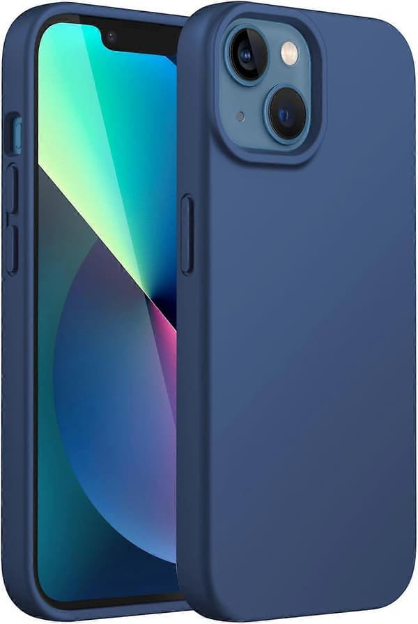 Silicone Case Compatible with iPhone 13 6.1 inch, Silky Soft Full Body Protective Case, Shockproof Protection with Microfiber Lining (Cobalt Blue)