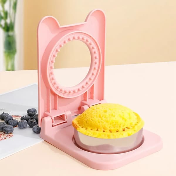 Sandwichkutter og forsegler, sandwichkutter, DIY kakeformer for matboks rosa