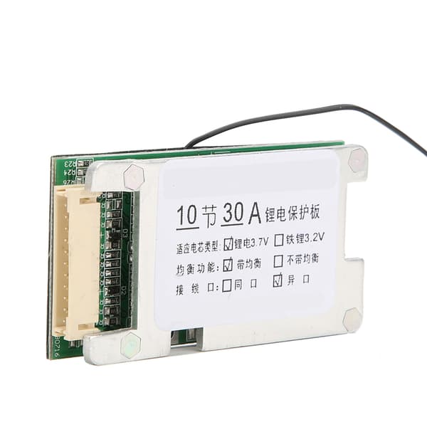 10S 36V 30A Liion Cell 18650 Batteribeskyttelse BMS PCB-kort med balansefunksjon