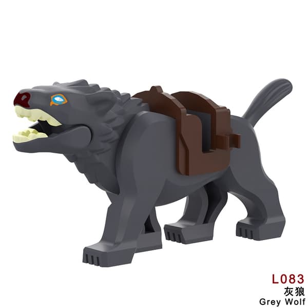 Fantasy Wolf Rider Building Kit – Character & Mounting Kit*L083 (Grey Wolf)* L083 (Grey Wolf) L083 (Grey Wolf)