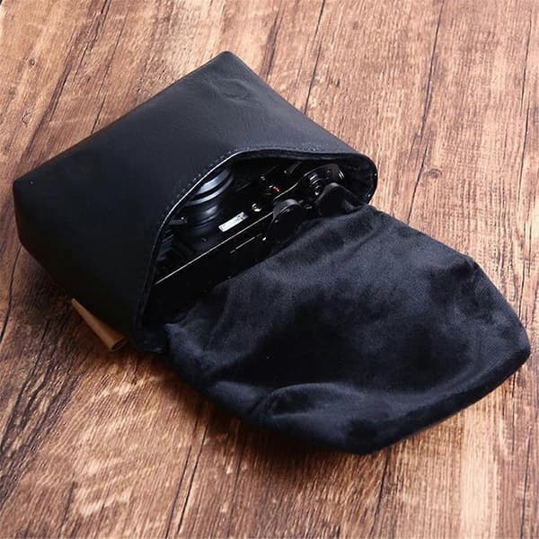 Retro PU Leather Camera Bag Waterproof Case for D