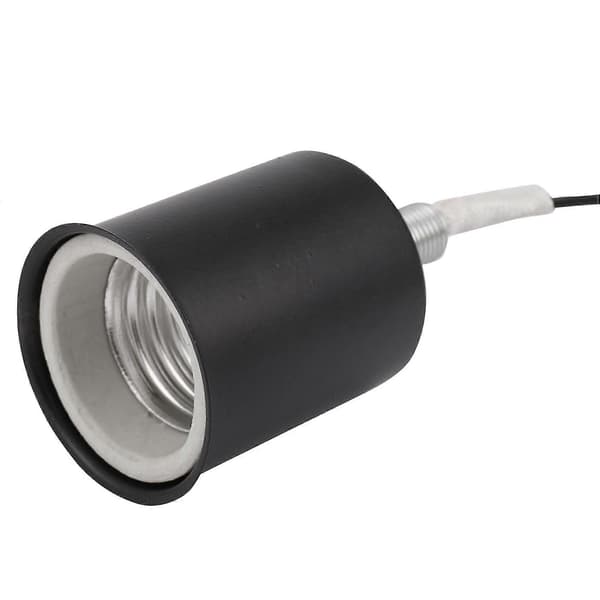 E27 Ceramic Screw Socket Round LED Bulb Lamp Holder Adapter Metal Lamp Holder With Cord