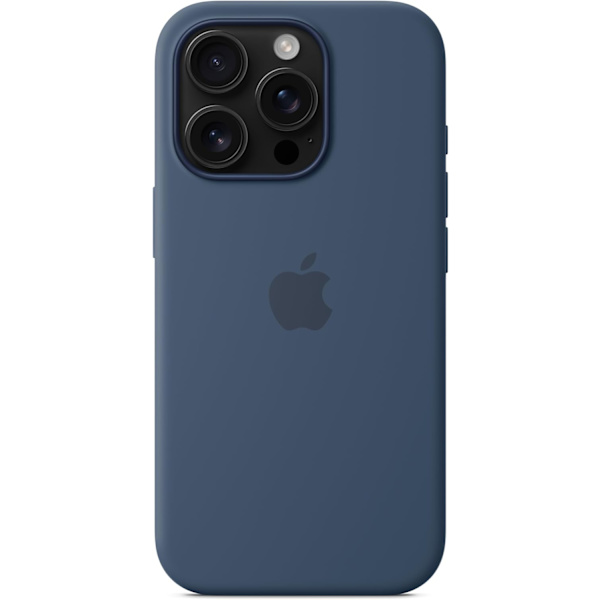 Apple iPhone 16 Pro Silikonskal med MagSafe - Mörkblå