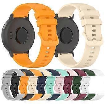 Compatible Silicone Strap for Garmin vivoactive 5, 20mm, Quick Release, Replacement Strap (Light Yellow)