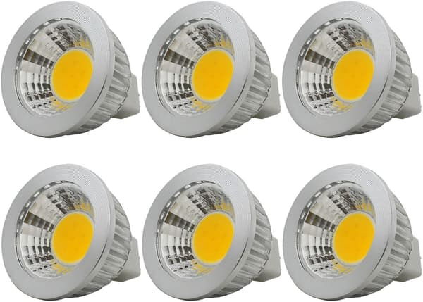 6 x MR16 3W LED-lamppu