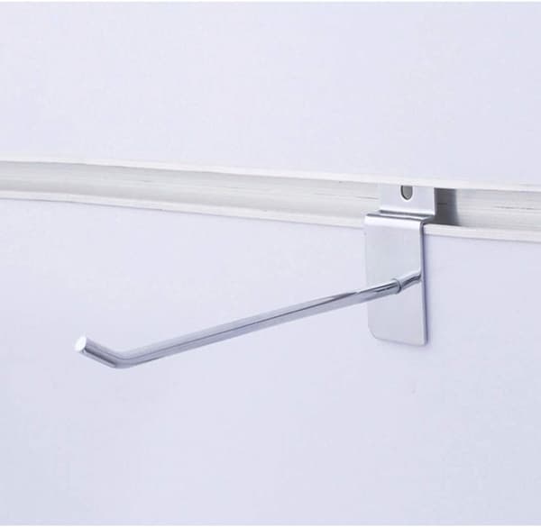 25 stk. kroge vægdisplayholder rustfrit stål hængekrog til supermarked 25 cm