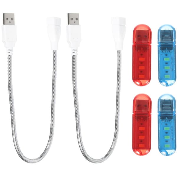 USB Natlampe til Computer - Dekorativ USB-lampe, Pakke med Små LED-lys til Stemningsbelysning