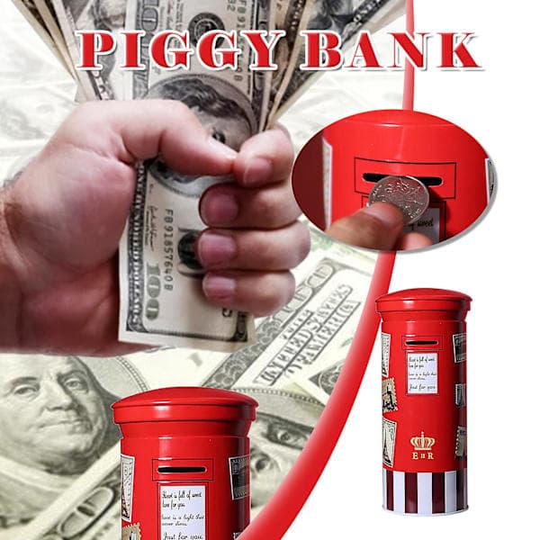 New Creative Tin Box Old Coin Jar Decoration