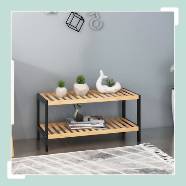 Bamboo Shoe Rack – Space-saving 3-tier shelving