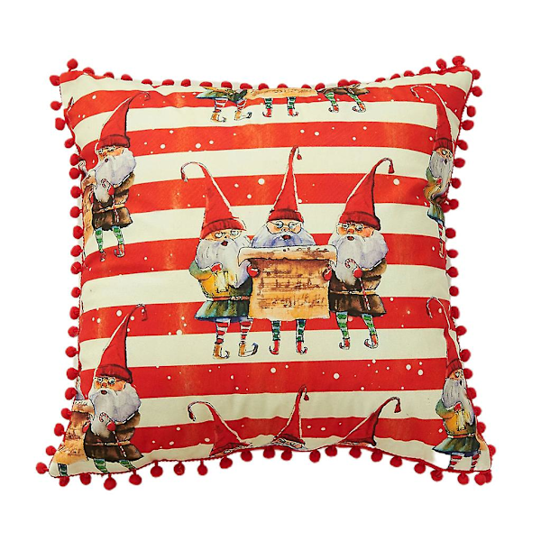 Julpynt Kuddfodral Tomte Julgran Mjuk Kuddfodral Semester Kuddeöverdrag För Soffa Soffa Hem Kontor DekorationTomte