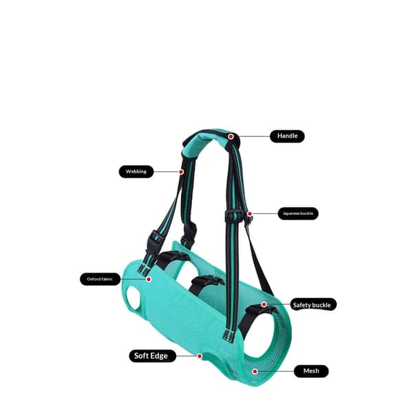 Dog Lift Harness, Emergency Backpack Leg Support & Pet Rehabilitation Harness