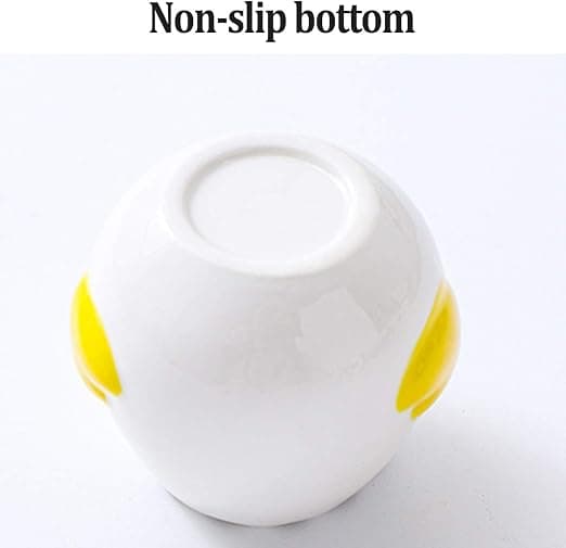White Egg Yolk Separator, 2 Pcs Ceramic Cute Cartoon Portable