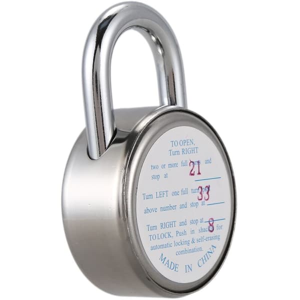 Master Hengelås 50mm Med Rund Fast Dial Kombinasjon