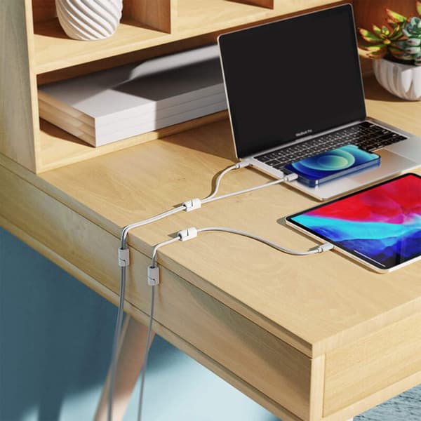 Cable Holder Clips, 20-Pack Cable Management Cord Organizer Clips Silicone Self-Adhesive for Desk USB Charging Cable Power Cable Mouse Cable Wire