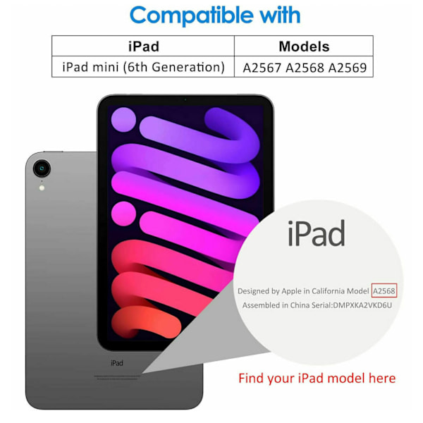 iPad mini 6-deksel - Rose