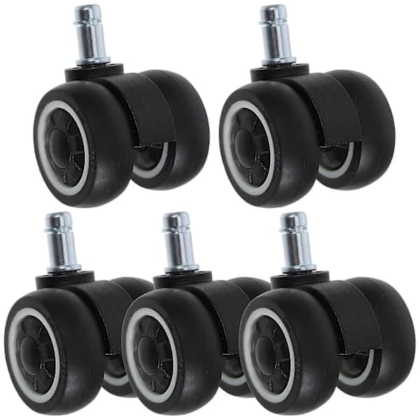 Heavy Duty Office Chair Casters Silent Operation for Tile 5-Pack