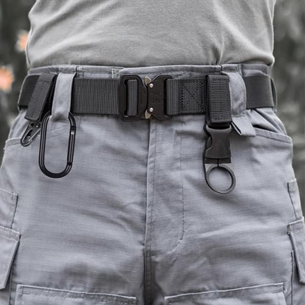 Fjäderkarbinhakar, små karbinhakar, O-formad karbinhake i aluminiumlegering, kraftig nyckelring