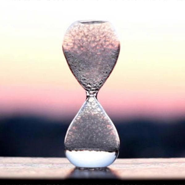 Glas Flydende Bevægelse Sandtimer Flydende Boble Timeglas Sandglas Timer til Studerende Lærere og Kontor[D] Lyserød