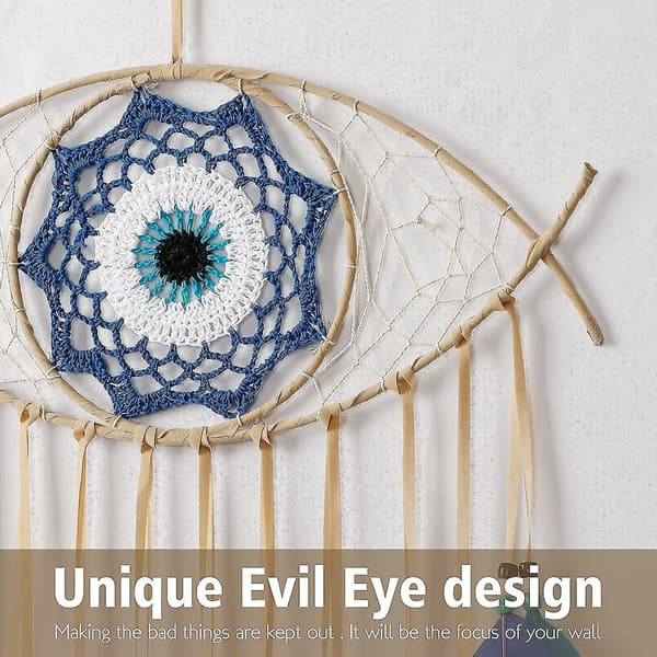Paha silmä -unensieppari (siniruskea)