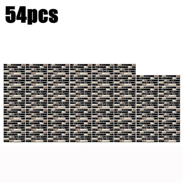 3D Marble Tile Wall Sticker Wallpaper Decal Kitchen (54PCS)