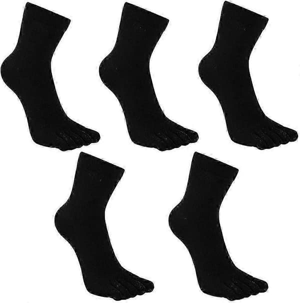 Tåstrømper for menn, bomull, løping, femfingerstrømper, bomu Style 2