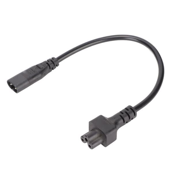 Universal strømadapterkabel - IEC320 C8 til C5, 3-benet kompatibel bærbar computer