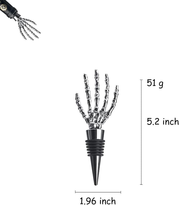 (Hopea) Viinitulppa, 2 kpl Ghost Hand -viinipullotulppa C