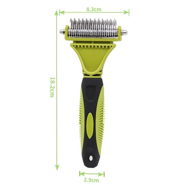 1 pc (Green) Pet Grooming Dematting Comb Tool Kit Double Teeth