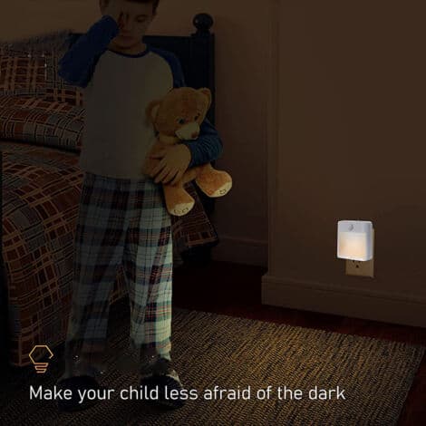 Set of 2 LED Night Lights with Motion Sensor - Dimmable 3500K - 4m Range, 120° Angle - Flame Retardant PC, Class A