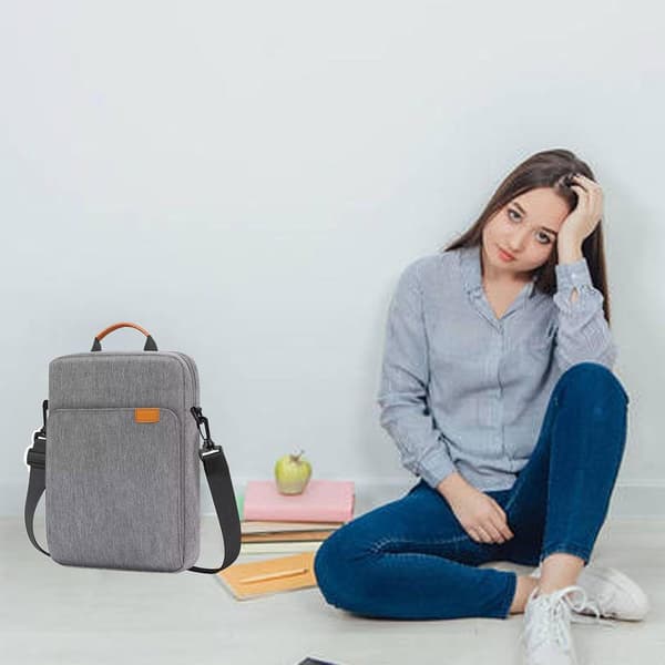 Tablet Case with Shoulder Strap, 2-in-1 Tablet Shoulder Bag, Shockproof Tablet Bag, 13-inch Tablet Case with Handle, Tablet Bag[DB] grey grey