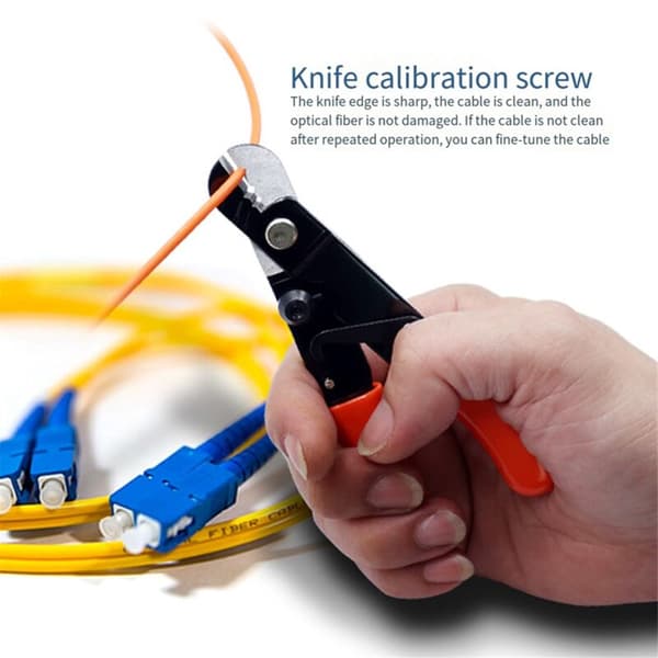 Three-step Optical Fiber Stripping Pliers, 3-hole Multifunctional Network Optical Fiber Tool 3 in 1