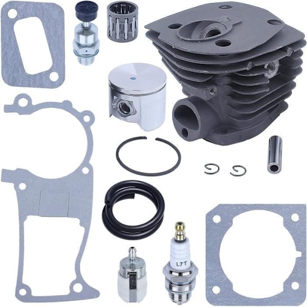 Kompatibel med Husqvarna 340 345 346XP 350 351 353 Motorsågar 44mm cylinder kolvsats 503869971 503 89 44-01 503 86 25