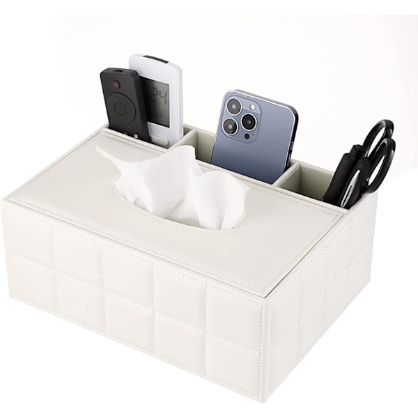 Servettbox i PU-läder - Rektangulär - Multifunktionell