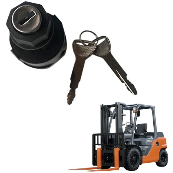 57590-23333-71 Ignition Switch with 2 Keys for Forklift Lock Cylinder 4P