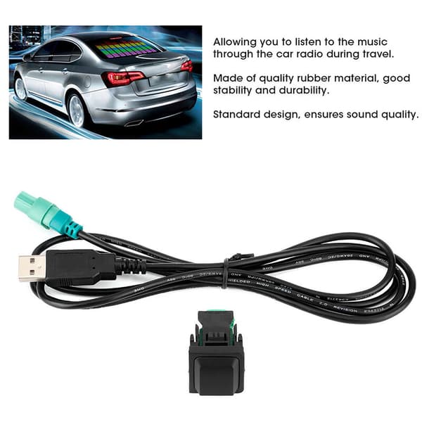 56,7 tommer USB-kabeladapter til bilstereo, CD-afspillersystemforbindelsesstik